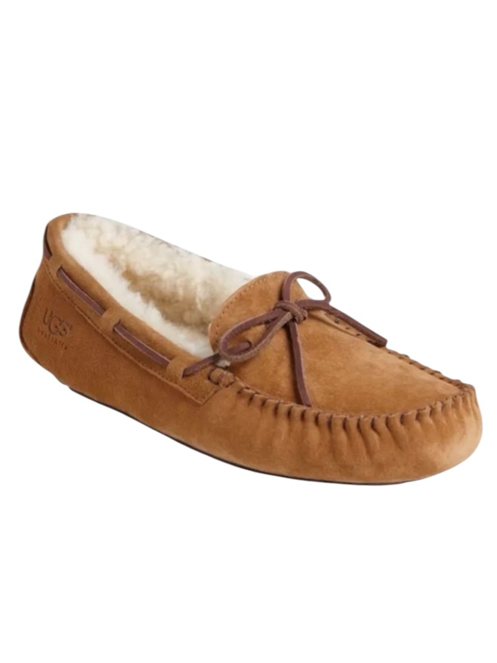 UGG Dakota Slip On Moccasin Slippers in Chestnut Size 7